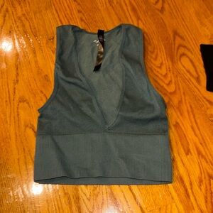 Urban outfitters ribbed out from under top